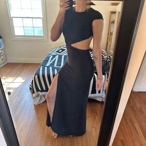 Lulus Elegant Black Cutout Maxi Dress